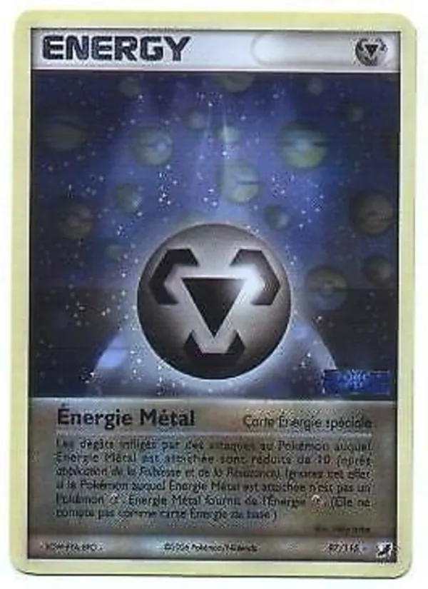Carte Énergie Métal 97/115 – EX Forces Cachées