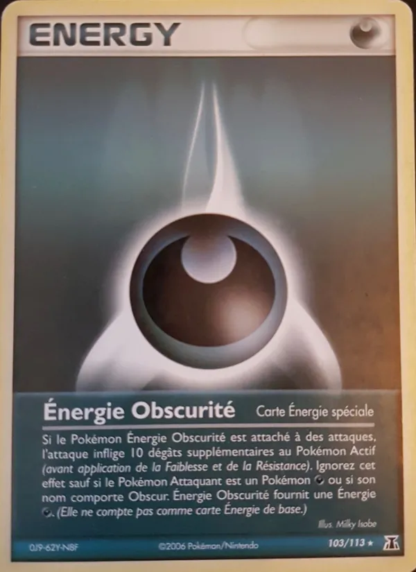 Carte Énergie Obscurité 103/113 – EX Espèces Delta