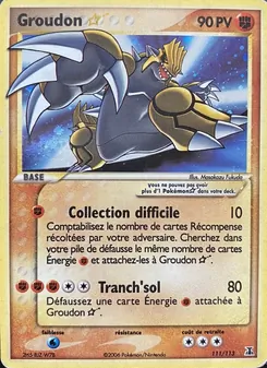 Carte Groudon ☆ 111/113 – EX Espèces Delta