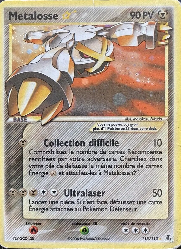 Carte Metalosse ☆ 113/113 – EX Espèces Delta