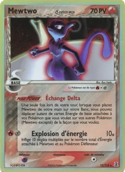 Carte Mewtwo δ 12/113 – EX Espèces Delta