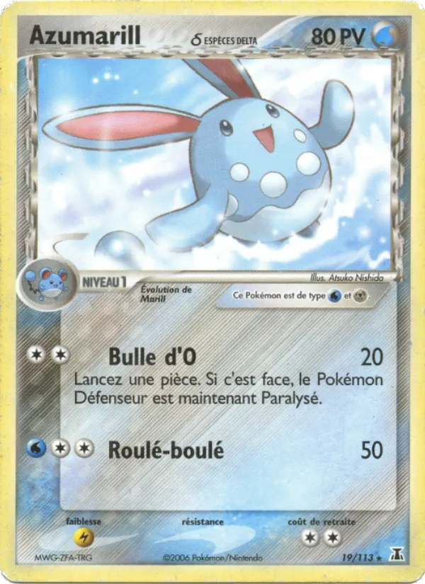 Carte Azumarill δ 19/113 – EX Espèces Delta