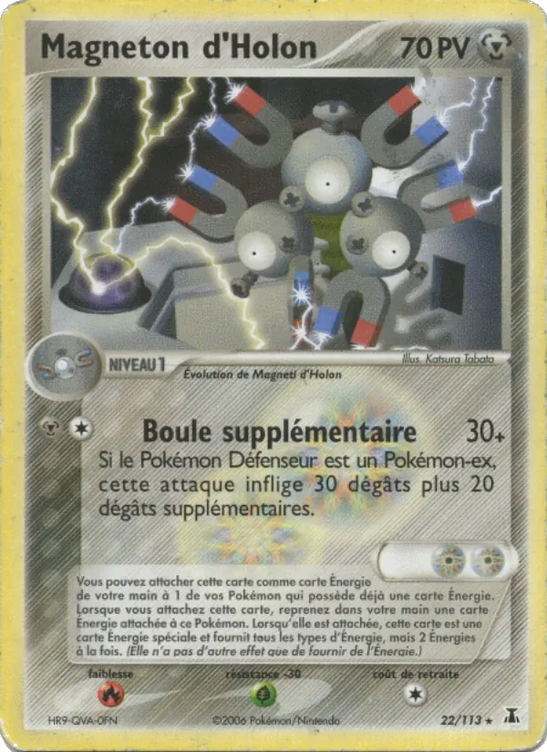 Carte Magneton d'Holon 22/113 – EX Espèces Delta