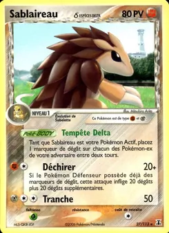 Carte Sablaireau δ 27/113 – EX Espèces Delta