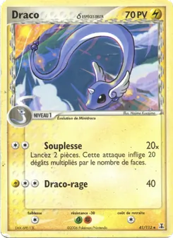 Carte Draco δ 41/113 – EX Espèces Delta