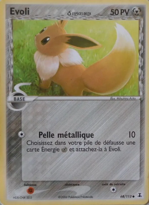 Carte Evoli δ 68/113 – EX Espèces Delta