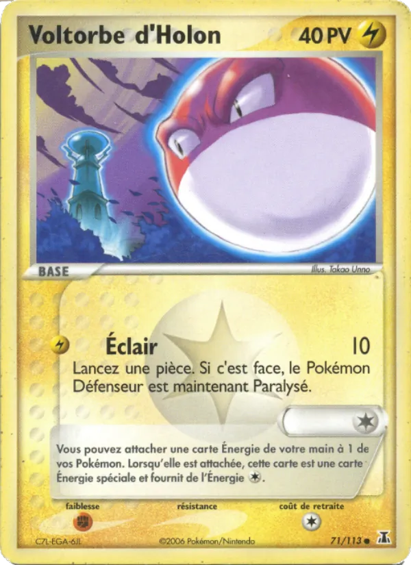 Carte Voltorbe d'Holon 71/113 – EX Espèces Delta