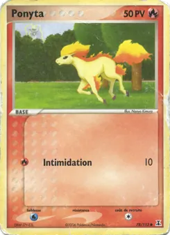 Carte Ponyta 78/113 – EX Espèces Delta