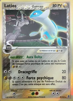 Carte Latios δ 9/113 – EX Espèces Delta