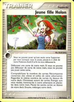 Carte Jeune fille Holon 92/113 – EX Espèces Delta