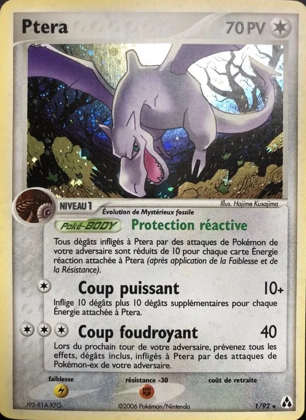 Carte Ptéra 1/92 – EX Créateurs de légendes