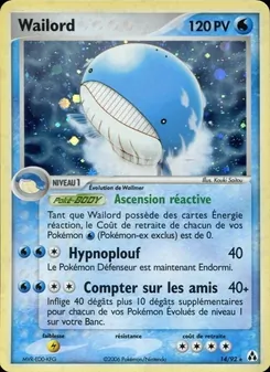 Carte Wailord 14/92 – EX Créateurs de légendes