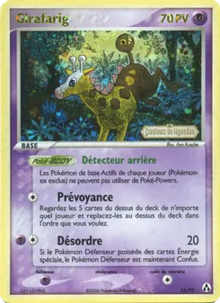 Carte Girafarig 16/92 – EX Créateurs de légendes