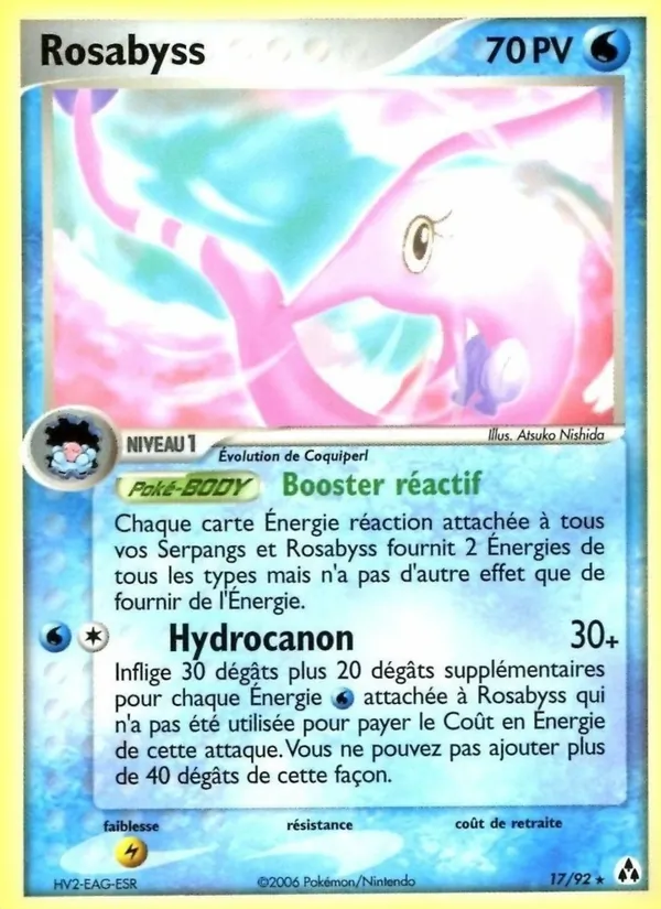 Carte Rosabyss 17/92 – EX Créateurs de légendes