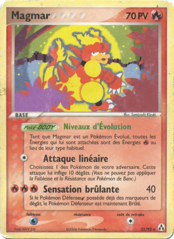 Carte Magmar 21/92 – EX Créateurs de légendes