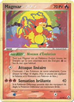 Carte Magmar 21/92 – EX Créateurs de légendes