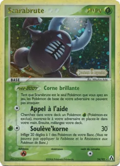 Carte Scarabrute 24/92 – EX Créateurs de légendes