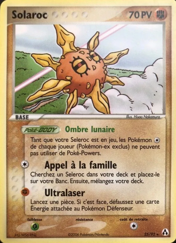 Carte Solaroc 25/92 – EX Créateurs de légendes