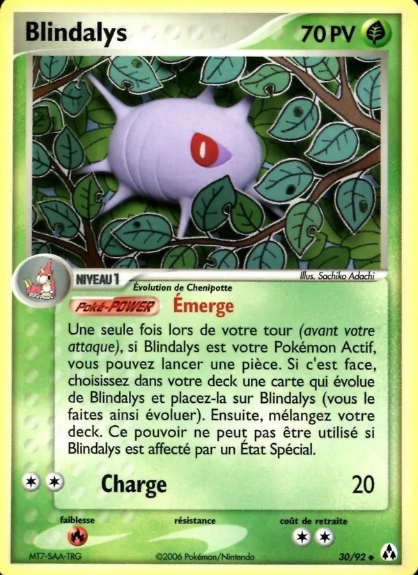 Carte Blindalys 30/92 – EX Créateurs de légendes
