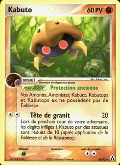 Carte Kabuto 36/92 – EX Créateurs de légendes