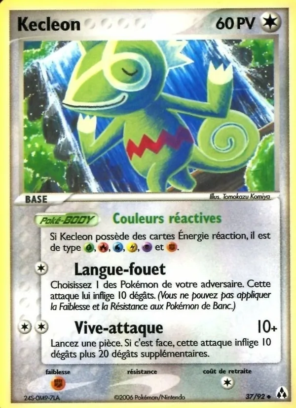 Carte Kecleon 37/92 – EX Créateurs de légendes