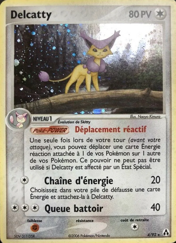Carte Delcatty 4/92 – EX Créateurs de légendes