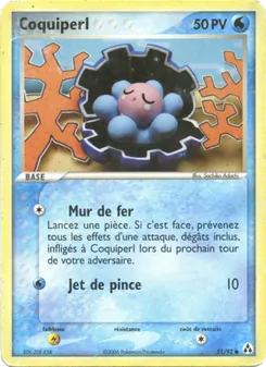 Carte Coquiperl 51/92 – EX Créateurs de légendes