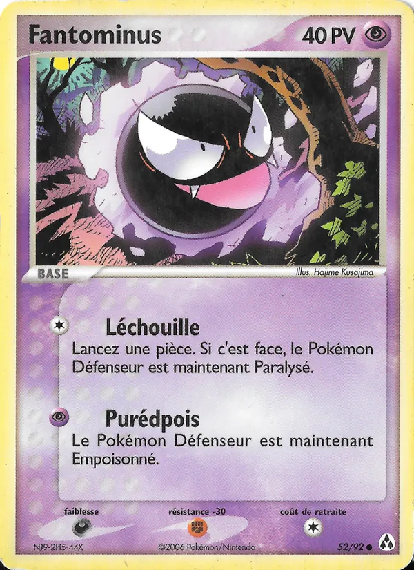 Carte Fantominus 52/92 – EX Créateurs de légendes