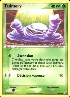 Carte Tadmorv 54/92 – EX Créateurs de légendes