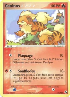 Carte Caninos 55/92 – EX Créateurs de légendes