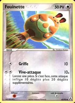 Carte Fouinette 62/92 – EX Créateurs de légendes