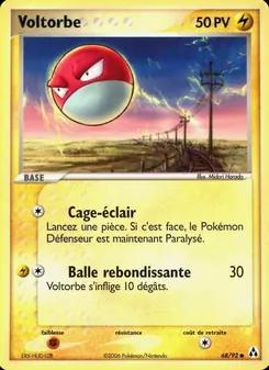 Carte Voltorbe 68/92 – EX Créateurs de légendes