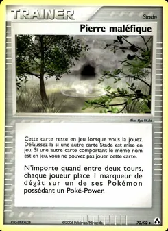 Carte Pierre maléfique 72/92 – EX Créateurs de légendes