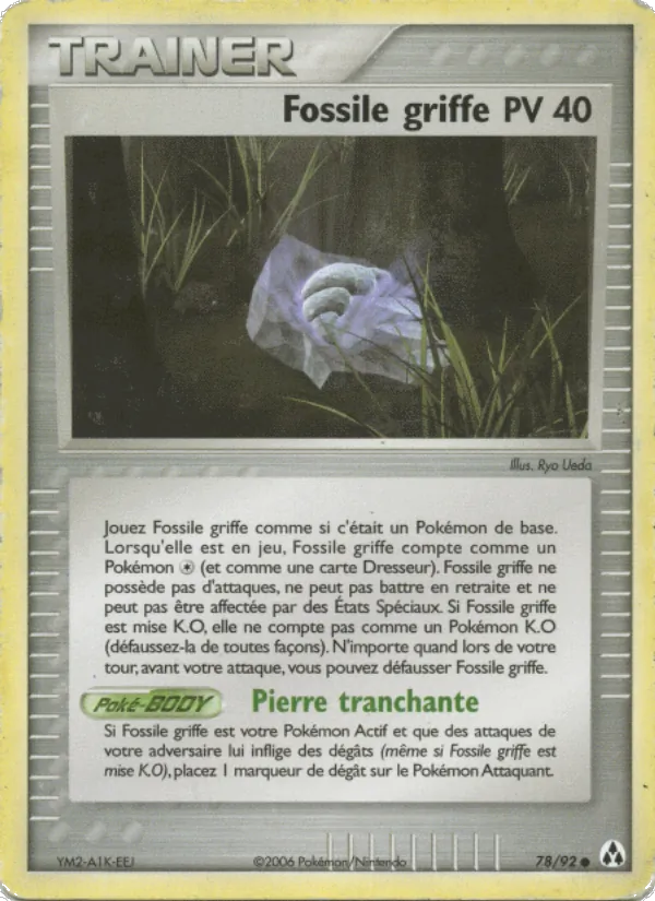 Carte Fossile griffe 78/92 – EX Créateurs de légendes