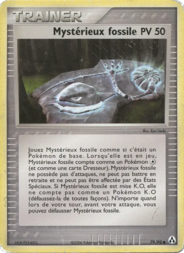 Carte Mystérieux fossile 79/92 – EX Créateurs de légendes