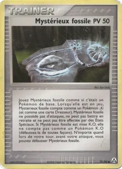 Carte Mystérieux fossile 79/92 – EX Créateurs de légendes
