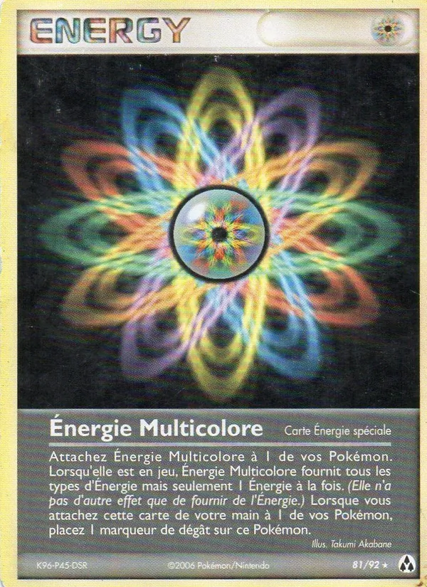 Carte Énergie Multicolore 81/92 – EX Créateurs de légendes