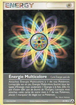 Carte Énergie Multicolore 81/92 – EX Créateurs de légendes