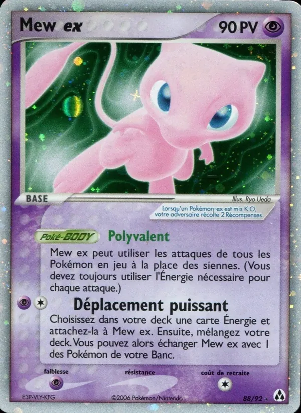 Carte Mew ex 88/92 – EX Créateurs de légendes