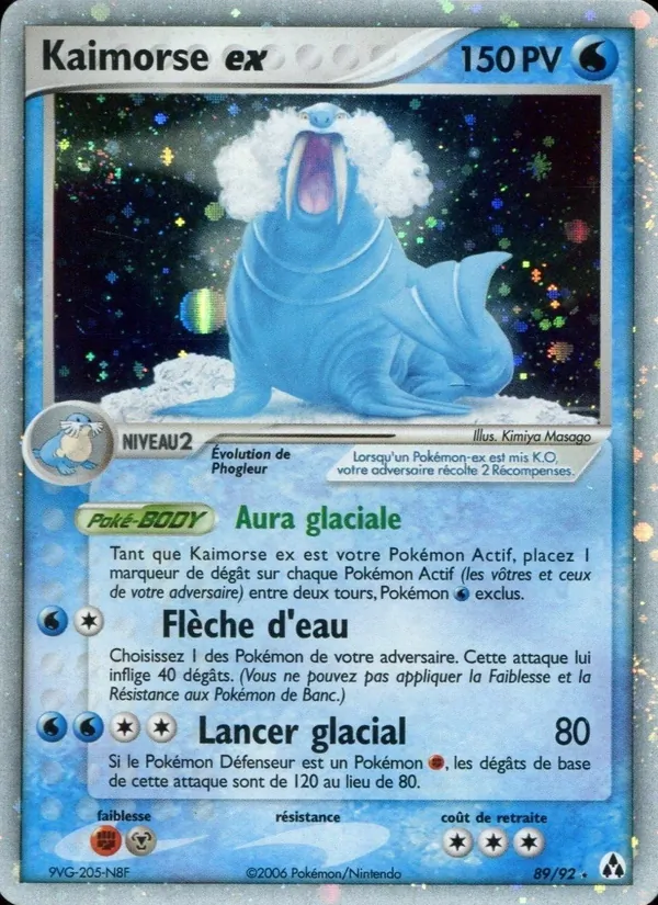Carte Kaimorse ex 89/92 – EX Créateurs de légendes