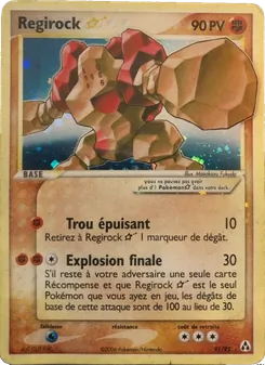 Carte Regirock ☆ 91/92 – EX Créateurs de légendes