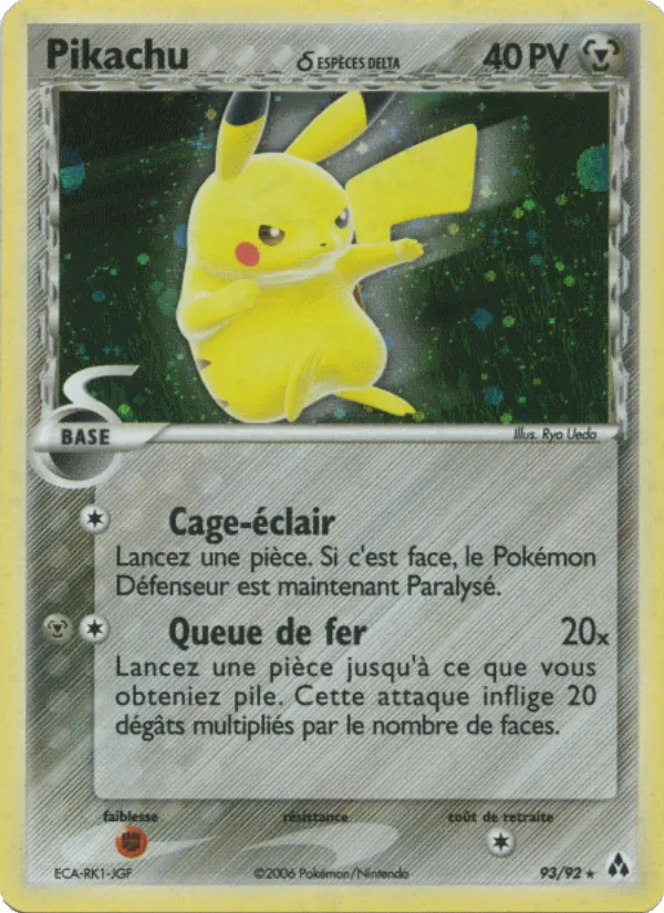Carte Pikachu δ 93/92 – EX Créateurs de légendes