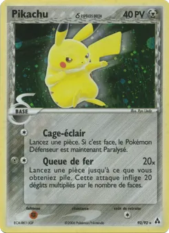 Carte Pikachu δ 93/92 – EX Créateurs de légendes