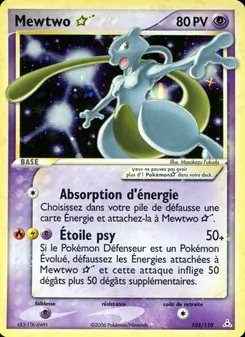 Carte Mewtwo ☆ 103/110 – EX Fantômes Holon