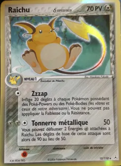 Carte Raichu δ 15/110 – EX Fantômes Holon