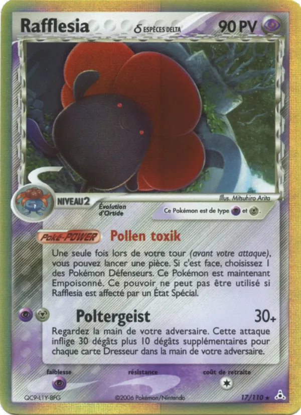 Carte Rafflesia δ 17/110 – EX Fantômes Holon