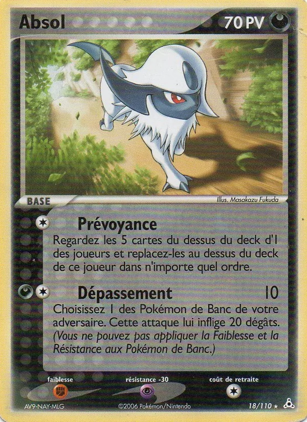 Carte Absol 18/110 – EX Fantômes Holon