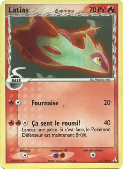 Carte Latias δ 21/110 – EX Fantômes Holon