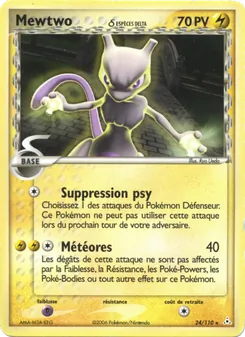 Carte Mewtwo δ 24/110 – EX Fantômes Holon