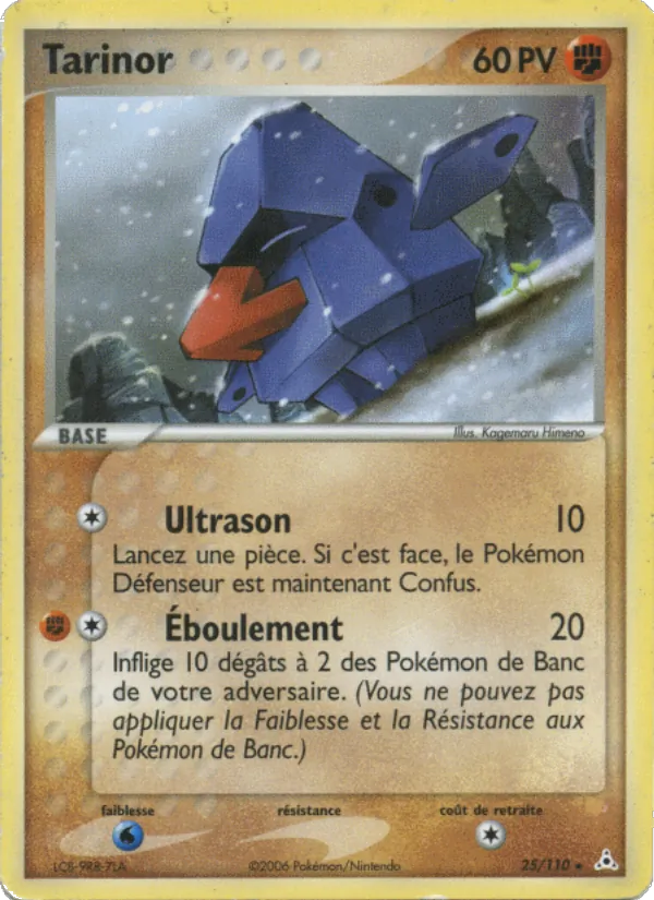 Carte Tarinor 25/110 – EX Fantômes Holon